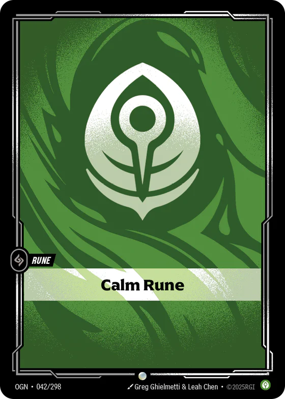Calm Rune card