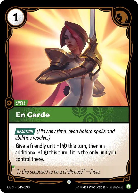 En Garde spell card