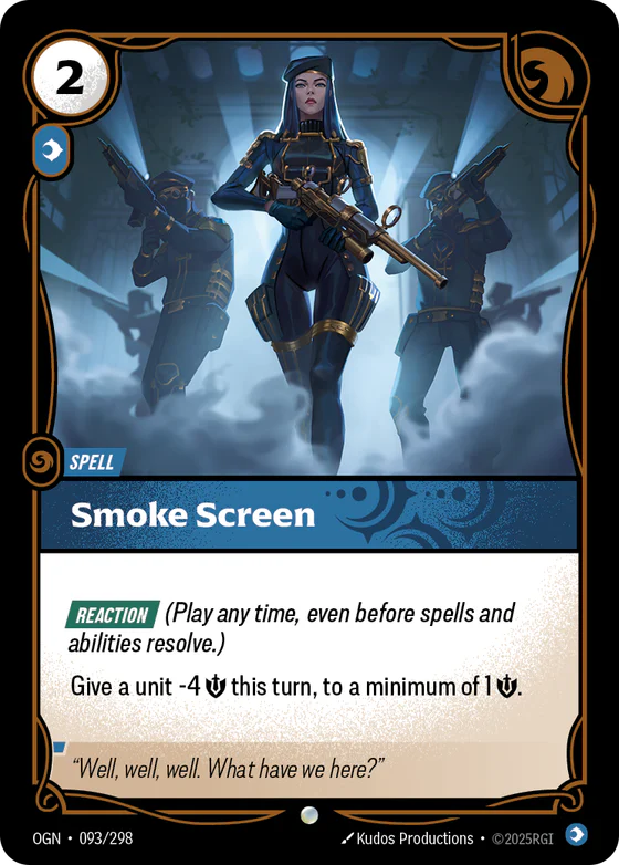 Smoke Screen spell card