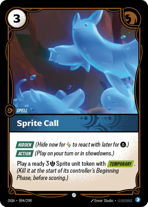 Sprite Call spell card