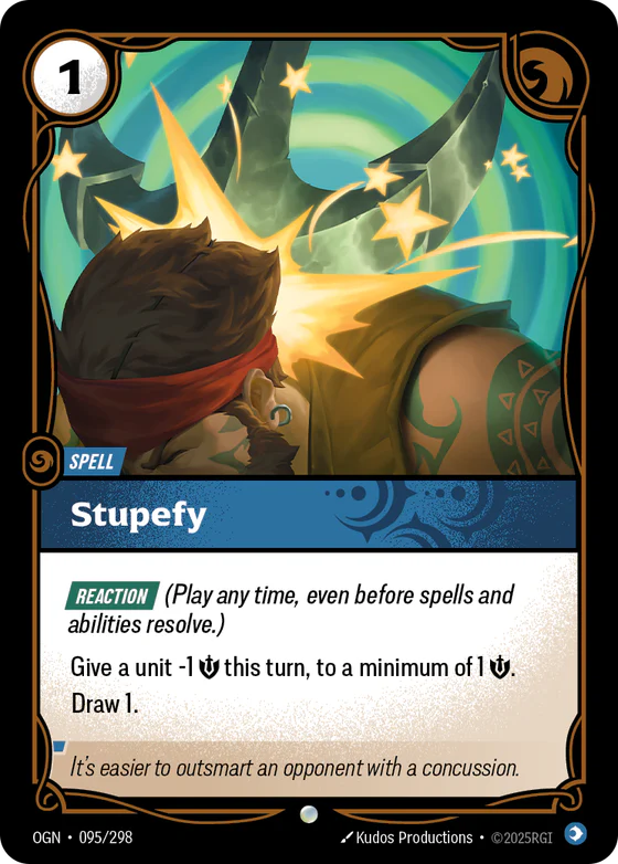 Stupefy spell card