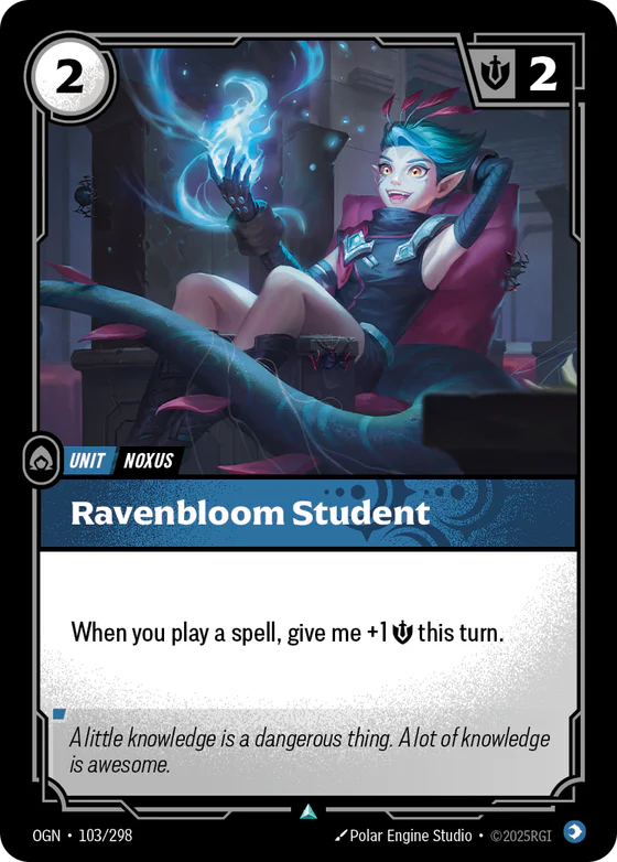 Ravenbloom Student unit card