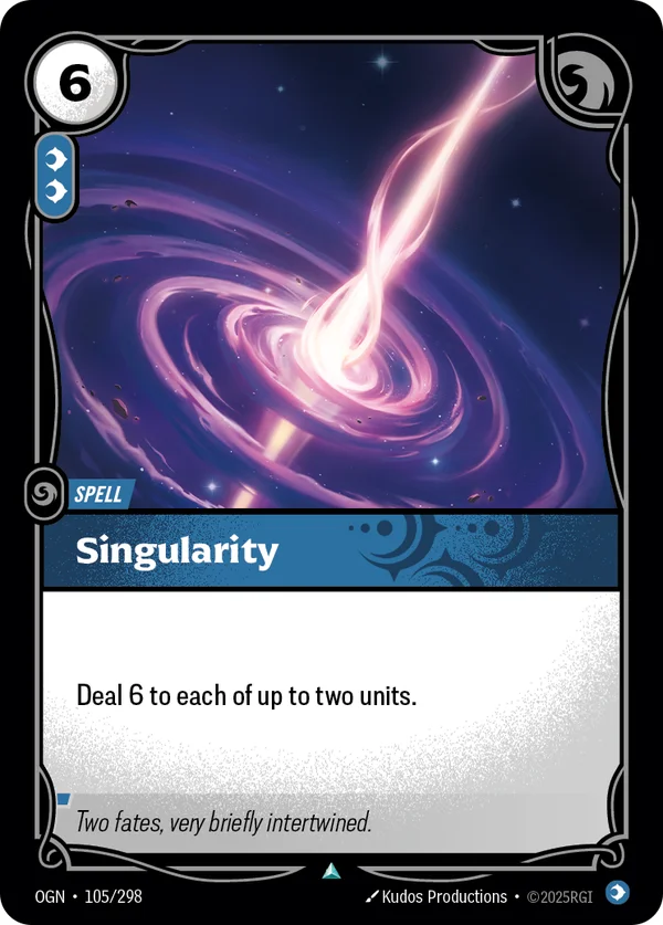 Singularity spell card