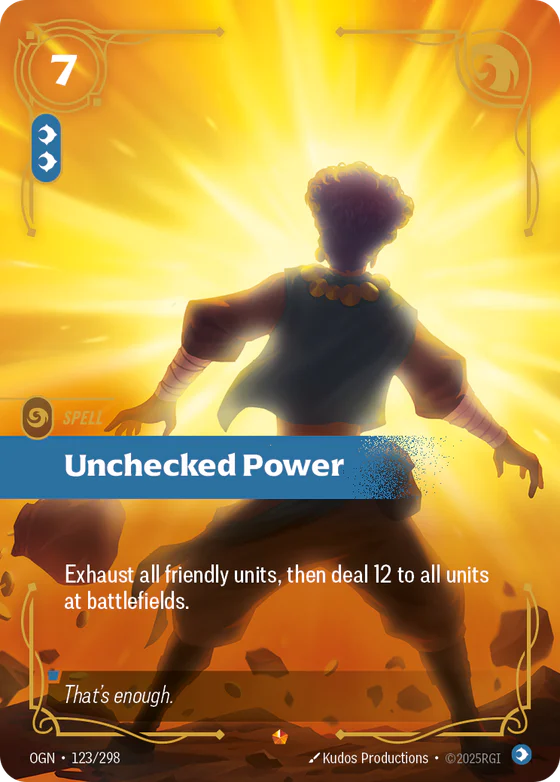 Unchecked Power spell card