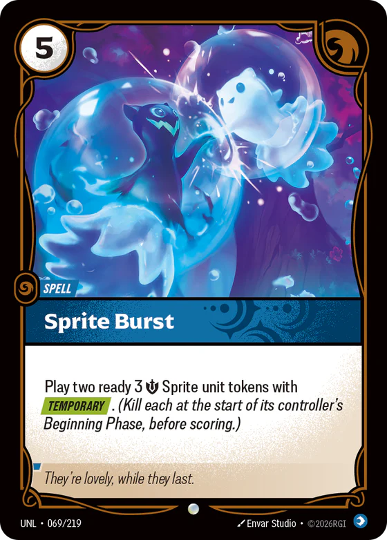 Sprite Burst spell card