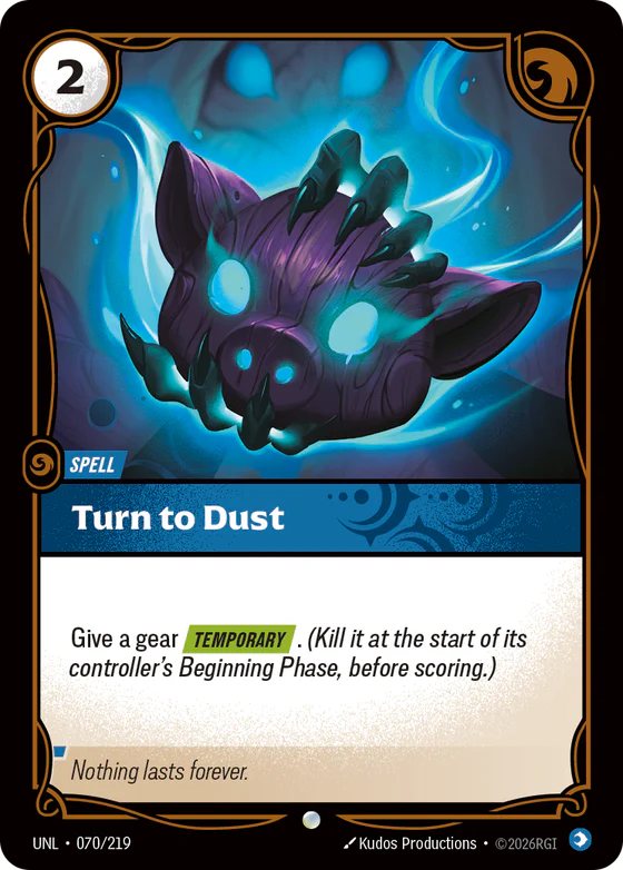 Turn to Dust spell card
