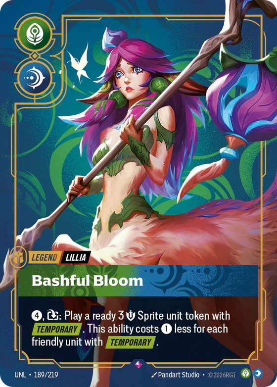 Lillia, Bashful Bloom Legend card