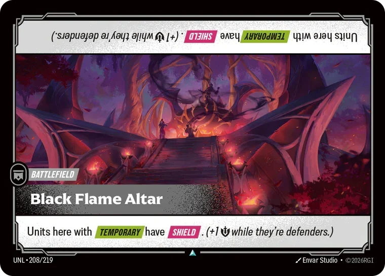 Black Flame Altar battlefield card