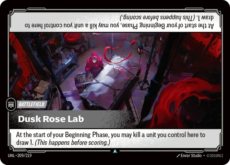 Dusk Rose Lab battlefield card