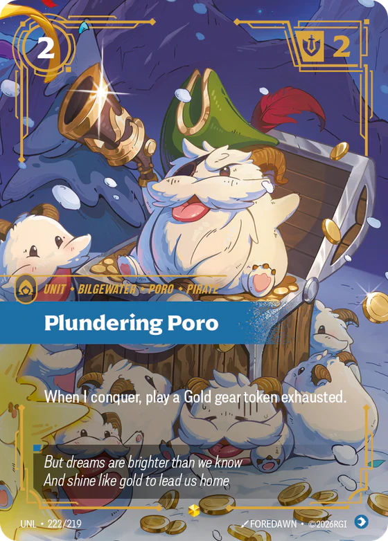 Plundering Poro unit card